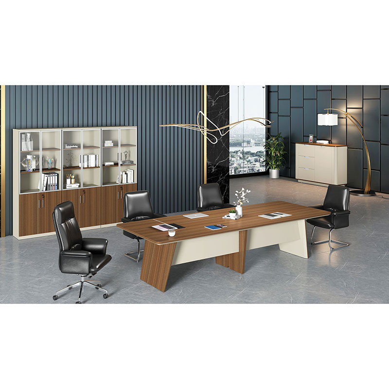 Заседателна маса - Elmaz 320/120/76h австралийски дъб-сиво